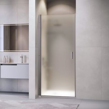 Душевая дверь  90*195 RGW LE-003-Gr Серый/Матовое/6 мм — фото 1, Распашные душевые двери