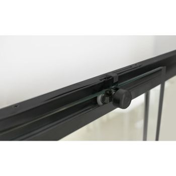 Душевая дверь 180*195 RGW LE-12-B Чёрный/Прозрачное/6 мм (Easy) — фото 2, Раздвижные душевые двери