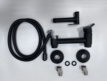 Гигиенический душ со смесителем INR05025-B Черный (Смеситель/шланг/душ/) — фото 3, Гигиенические души