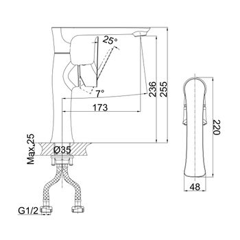 Смеситель для кухни D&K Rhein DA1272401, хром — фото 2, Смесители для кухни