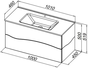 Тумба под раковину Allen Brau Glority 100 1.35002.NW дуб антик — фото 7, Тумбы под раковину