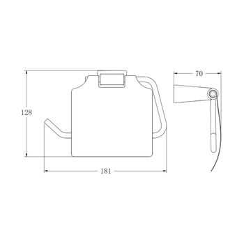 Держатель для туалетной бумаги BELZ B91303, брашированное золото — фото 2, Держатели туалетной бумаги