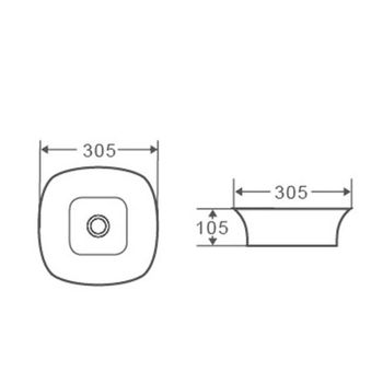 Раковина чаша D&K Berlin DT1431016, белый — фото 3, Раковины накладные
