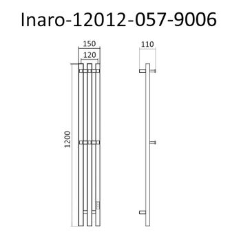 Товар: Полотенцесушитель электрический INARO ПРОФИЛЬНЫЙ 1200х120, скр.монтаж, СНШ, сатиновый хром, (6 крючков), Маргроид Inaro-12012-057-9006 - фото 6 Полотенцесушитель электрический INARO ПРОФИЛЬНЫЙ 1200х120, скр.монтаж, СНШ, сатиновый хром, (6 крючков), Маргроид Inaro-12012-057-9006 — фото 6, Электрические полотенцесушители