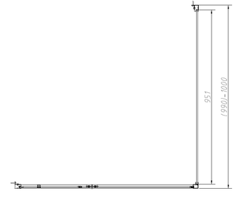 Душевой уголок Slim-N VSR-4SNP1012CL, 1200*1000, хром, стекло прозрачное — фото 5, Душевые уголки