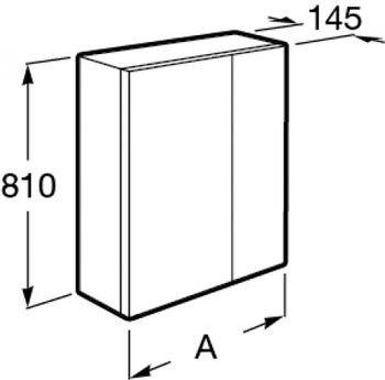 Товар: UP Зеркальный шкаф 70, белый глянец, ROCA ZRU9303016 - фото 4 UP Зеркальный шкаф 70, белый глянец, ROCA ZRU9303016 — фото 4, Зеркальные шкафы в ванную