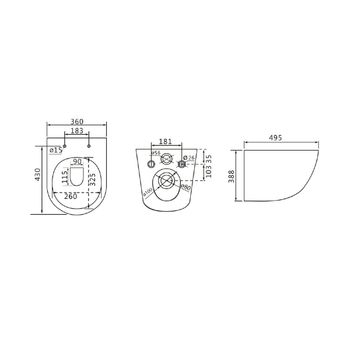 Товар: КОМПЛЕКТЫ 3в1 PENEDA + BIT чёрный матовый + GLAZER MATT BLACK, LM, 100802235 - фото 13 КОМПЛЕКТЫ 3в1 PENEDA + BIT чёрный матовый + GLAZER MATT BLACK, LM, 100802235 — фото 13, Инсталляции для унитазов