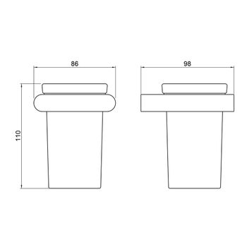 Товар: Стакан для зубных щеток Timo Luiro 18433/17 золото матовое - фото 2 Стакан для зубных щеток Timo Luiro 18433/17 золото матовое — фото 2, Стаканы для зубных щеток