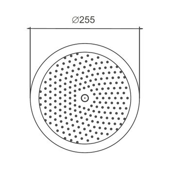 Верхний душ BELZ BD01-7, черный — фото 1, Верхние души