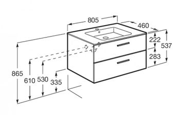 Товар: VICTORIA Тумба под раковину VICTORIA 80, 2 ящика, белый гл., ROCA A857470806 - фото 15 VICTORIA Тумба под раковину VICTORIA 80, 2 ящика, белый гл., ROCA A857470806 — фото 15, Тумбы под раковину