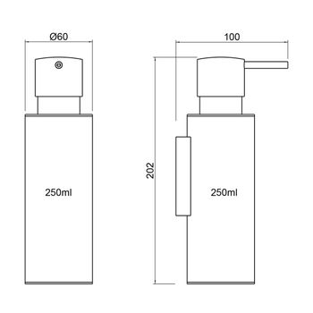 Дозатор Timo Saona 13339/18 черное золото — фото 2, Дозаторы