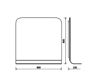 Foglia Зеркало 80 cm FL4080.00 — фото 2, Зеркала в ванную комнату