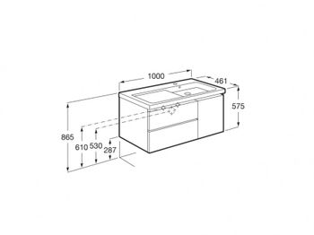 Товар: DOMI Тумба под раковину Gap Plus 100, 2 ящ., 1 дв., белый глянец, правая, ROCA 7857627806 - фото 14 DOMI Тумба под раковину Gap Plus 100, 2 ящ., 1 дв., белый глянец, правая, ROCA 7857627806 — фото 14, Тумбы под раковину