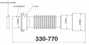 Товар: Гофрированное соединение Bettoserb для сифона 32-40/50мм 125383 - фото 3 Гофрированное соединение Bettoserb для сифона 32-40/50мм 125383 — фото 3, Сифоны для раковины