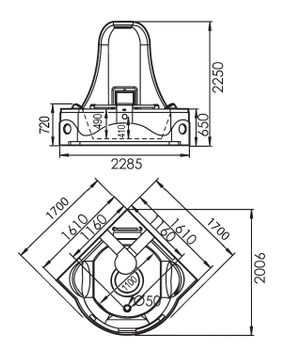 Акриловая ванна Gemy G9070 O — фото 3, Акриловые ванны