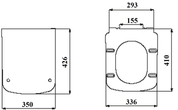 CREAVIT Крышка с микролифтом SOLO KC2003.02.0000E — фото 2, Сиденья для унитаза