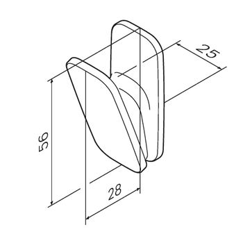 A50A35522 Inspire V2.0, Крючок для полотенец, черный, шт — фото 6, Крючки для полотенец