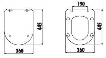CREAVIT Крышка с микролифтом TEFEN KC2203.01.0000E — фото 2, Сиденья для унитаза