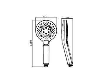 CREAVIT Душевой гарнитур SH118 — фото 2, Душевые гарнитуры