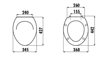 CREAVIT Крышка термопласт с микролифтом CINAR KC0703.03.0000E — фото 2, Сиденья для унитаза