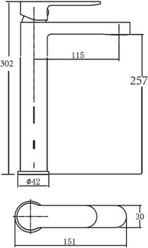 Товар: Смеситель для раковины Aquanet Passion AF300-11B - фото 3 Смеситель для раковины Aquanet Passion AF300-11B — фото 3, Смесители для раковины