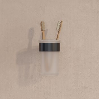 Стакан, нержавеющая сталь, Petite, черный матовый, IDDIS, PETBLSGi45 — фото 3, Аксессуары для ванной