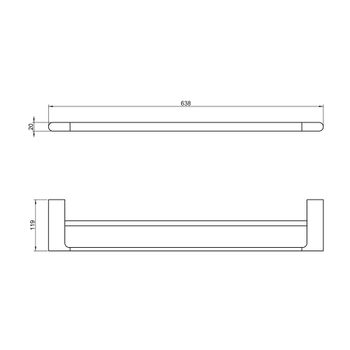 Товар: Полотенцедержатель двойной Timo Luiro 18456/17 золото матовое - фото 2 Полотенцедержатель двойной Timo Luiro 18456/17 золото матовое — фото 2, Полотенцедержатели