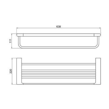 Полка для полотенец Timo Luiro 18458/03 черный — фото 2, Полки для полотенец
