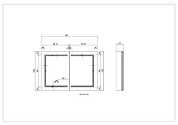 Шкаф зеркало для ванной с подсветкой Aquatek AQ7104-MLC, прямоугольное, сенсорное управление, 1000*700*133 — фото 8, Зеркальные шкафы в ванную