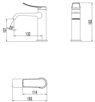 Товар: CREAVIT Cмеситель для раковины LUA LU1500 - фото 2 CREAVIT Cмеситель для раковины LUA LU1500 — фото 2, Смесители для раковины