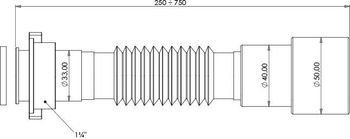 Товар: Гибкое соединение Aquanet 1 1/4'' x 40/50мм 00342066 - фото 5 Гибкое соединение Aquanet 1 1/4'' x 40/50мм 00342066 — фото 5, Аксессуары для раковины