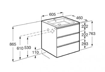 Товар: THE GAP модуль для раковины 600 мм, 585x453x741 мм, с 3 ящиками, набор ножек 7.8168.2.733.9 приобрет A857404402 - фото 11 THE GAP модуль для раковины 600 мм, 585x453x741 мм, с 3 ящиками, набор ножек 7.8168.2.733.9 приобрет A857404402 — фото 11, Тумбы под раковину