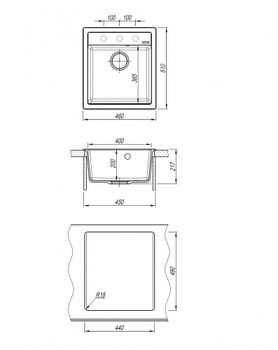 Товар: Кухонная мойка ABBER Quarz AQ2901S песочный - фото 7 Кухонная мойка ABBER Quarz AQ2901S песочный — фото 7, Кухонные мойки