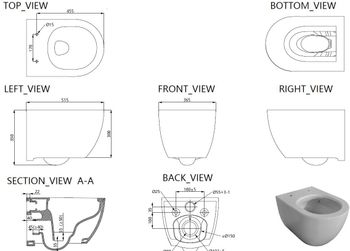 Чаша подвесного унитаза Allen Brau Priority Tornado 4.31008.20 белый глянец — фото 15, Подвесные унитазы