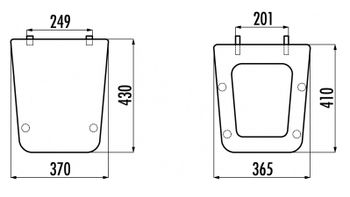 CREAVIT Крышка дюропласт с микролифтом BUII KC0603.01.0000E — фото 2, Сиденья для унитаза