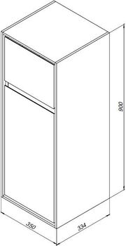 Товар: Шкаф-пенал Aquanet Милан 35 дуб рошелье (малый) 00339956 - фото 8 Шкаф-пенал Aquanet Милан 35 дуб рошелье (малый) 00339956 — фото 8, Пеналы для ванной комнаты
