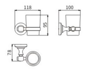 Товар: Стакан керамика 52002 - фото 2 Стакан керамика 52002 — фото 2, Стаканы для зубных щеток