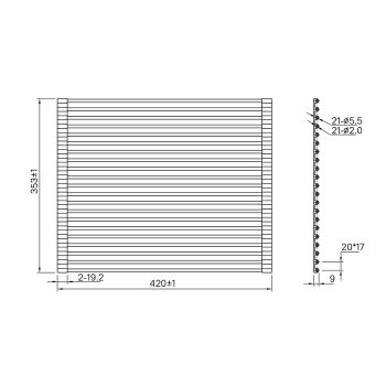 Ролл-мат, нерж. сталь, чёрный, 353*420, Kitchen Line IDDIS (ROL35BLi59) — фото 3, Прочие аксессуары и комплектующие