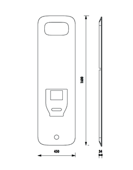 FOGLIA Настенный блок - зеркало FL1045.04 — фото 2, Зеркала в ванную комнату