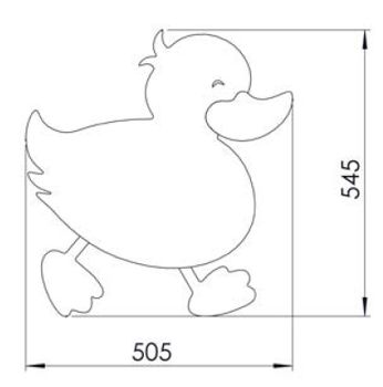 CREAVIT DUCKY Зеркало Утенок СИНИЙ DC30035-AB — фото 2, Зеркала в ванную комнату