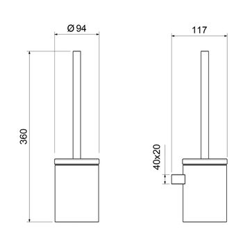 Товар: Щетка для туалета Timo Luiro 18661/03 черный - фото 2 Щетка для туалета Timo Luiro 18661/03 черный — фото 2, Аксессуары для туалета