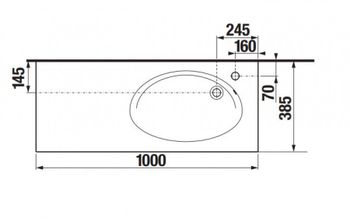 ETNA Мебельная раковина 100, белая, ROCA 7327009000 — фото 2, Раковины