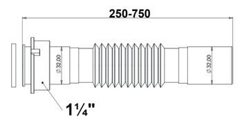 Товар: Гофра Bettoserb для раковины/мойки 1 1/4" - 32мм 125382 - фото 3 Гофра Bettoserb для раковины/мойки 1 1/4" - 32мм 125382 — фото 3, Гофры и отводы