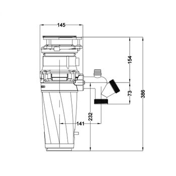 Измельчитель для пищевых отходов MILACIO VIDA 560 PRO (5550560.GD), золото — фото 3, Измельчители пищевых отходов