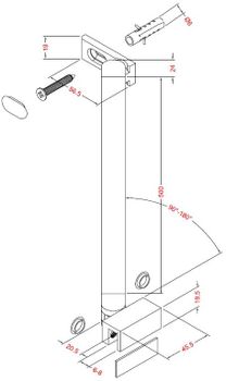 Держатель стекла Allen Brau Priority 3.31103.BBA черный браш — фото 6, Прочие аксессуары и комплектующие