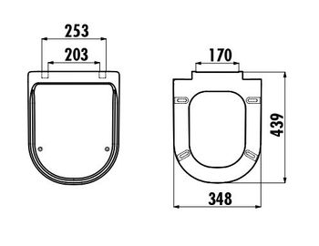 CREAVIT Крышка дюропласт с микролифтом ANTIK KC0303.01.0000E — фото 2, Сиденья для унитаза