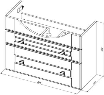 Товар: Тумба под раковину Aquanet Рондо 85 белый глянец 00304289 - фото 11 Тумба под раковину Aquanet Рондо 85 белый глянец 00304289 — фото 11, Тумбы под раковину