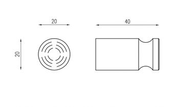 Крючок ABBER Osten 316 AA1850BGG оружейная сталь брашированная — фото 3, Крючки для полотенец