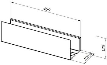 Полка Aquanet Магнум 40x12 черная матовая 00274188 — фото 6, Полки для ванной и душа