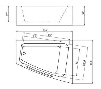 Акриловая ванна Gemy G9056 O R — фото 2, Акриловые ванны